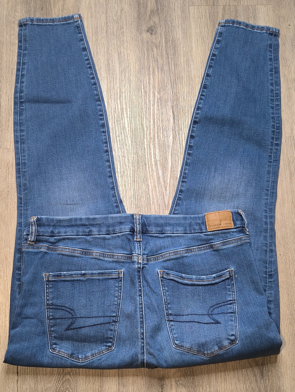 Curvy High Rise w/28" Inseam American Eagle Jegging Size 16 Jeans sac804 - Picture 2 of 7